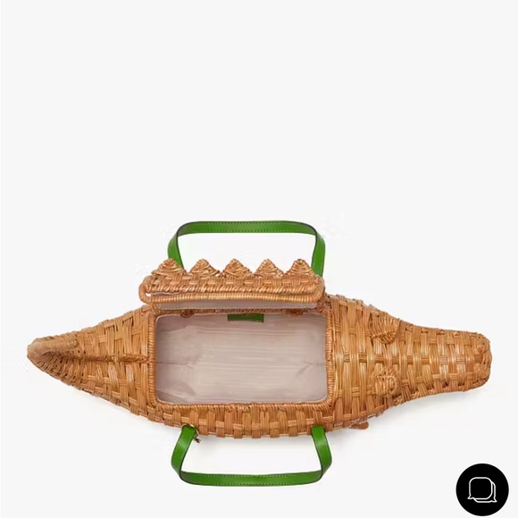 NWT - Kate spade 3D alligator wicker bag - Picture 5 of 10